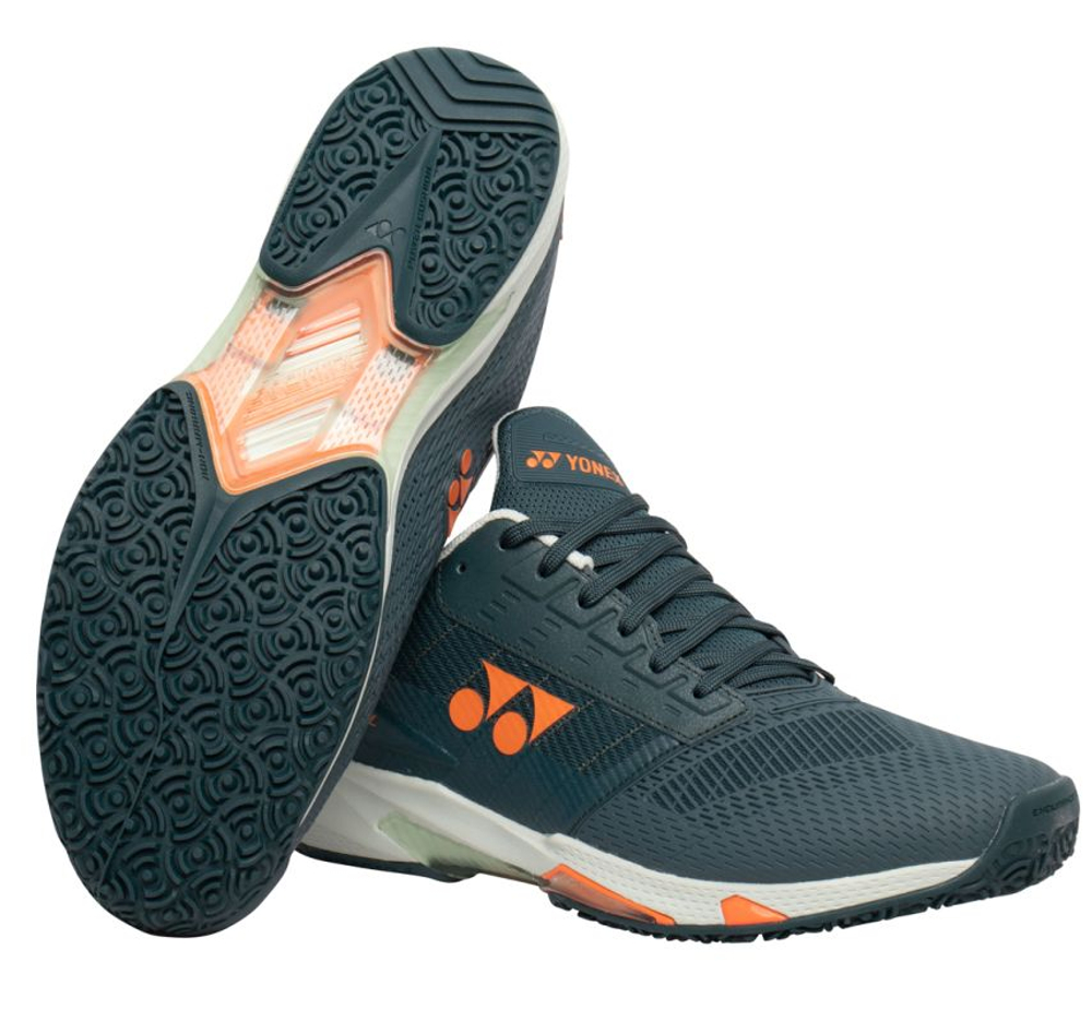 Мужские кроссовки теннисные Yonex Power Cushion AD-Accel Clay - teal green