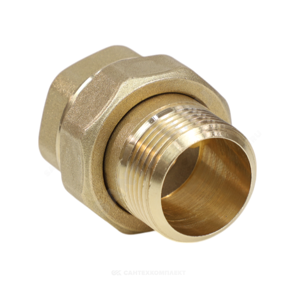 Соединитель латунь американка Ду 25 (1") прямой ВР/НР VALFEX VF.340.L.100