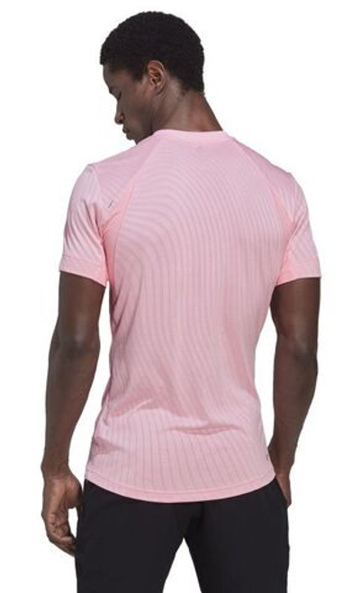 Мужская теннисная футболка Adidas Freelift Tee - beam pink