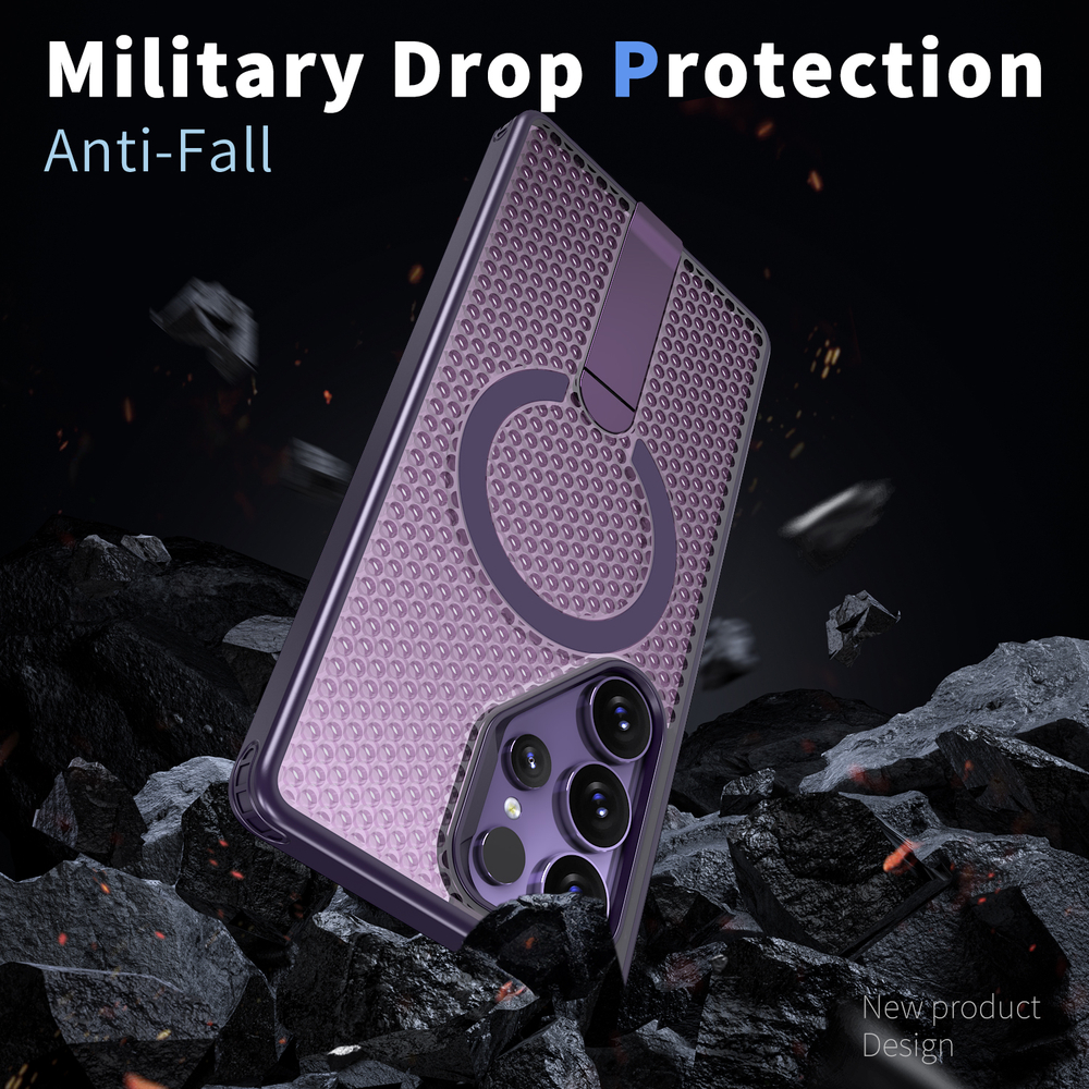 Прозрачный чехол Mesh Pro Magnetic Case для Samsung Galaxy S22 Ultra