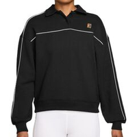 Женская теннисная толстовка Nike Court Collection Heritage Fleece - black/white