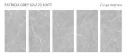 PATRICIA GREY 60x120 MATT