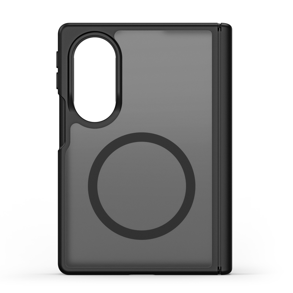 Матовый чехол черного цвета с MagSafe для Samsung Galaxy Z Fold 8, серия Yind Series от Dux Ducis