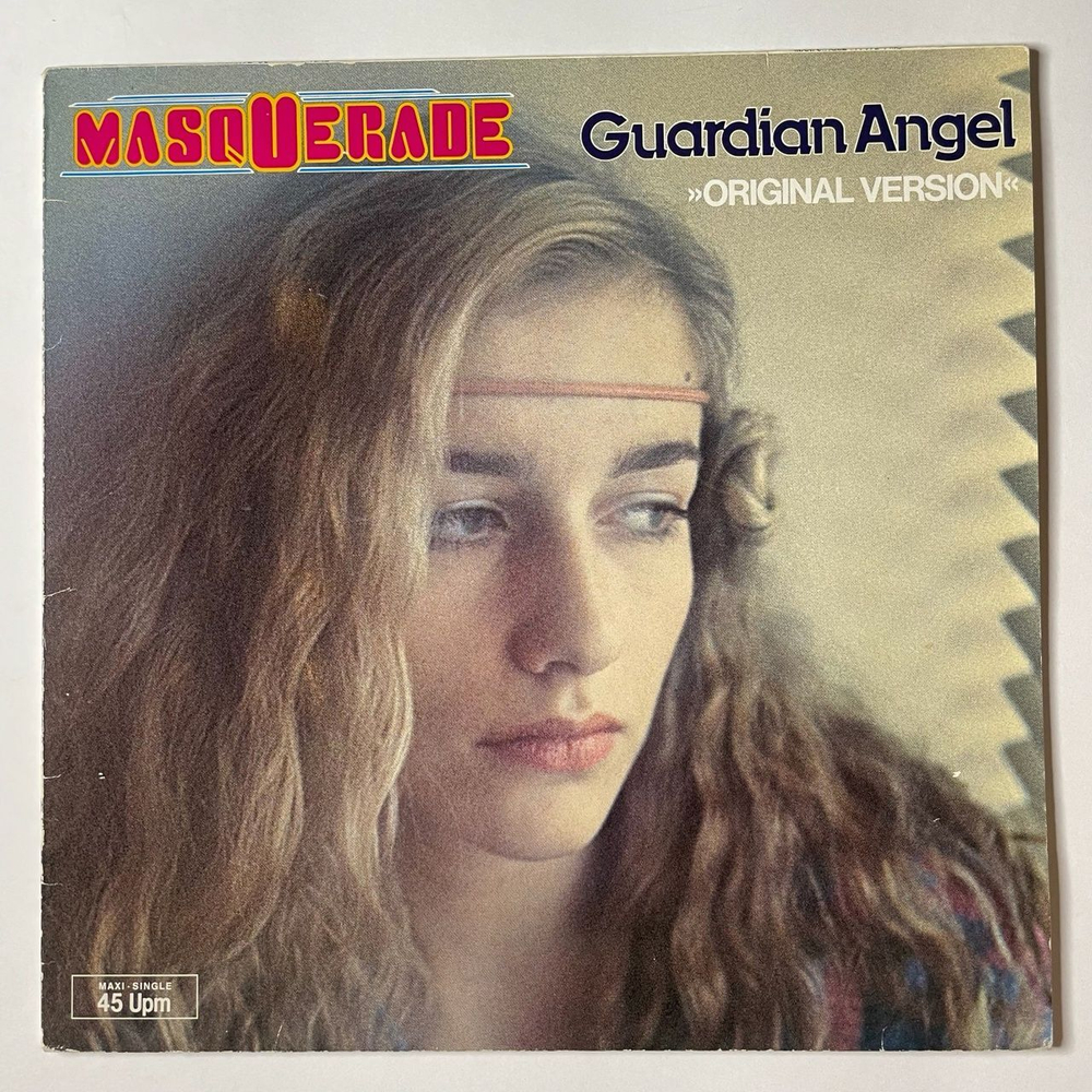 Винтажная виниловая пластинка LP Masquerade Guardian Angel (Germany 1983) Maxi Single 45 RPM