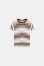 ФУТБОЛКА INTERLOCK С КОРОТКИМИ РУКАВАМИ — ZARA