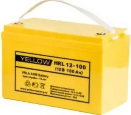 Аккумулятор YELLOW HRL 12-100M | 100 Ач | 12В AGM