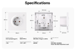 Розетка SONOFF WiFi WS01TPF-E