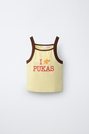 ZARA X PUKAS ФУТБОЛКА PUKAS SURF, ЖЕЛТЫЙ
