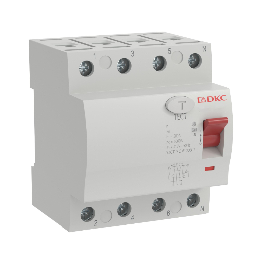 Селективное устройство защитного отключения УЗО ВДТ YON MAX MDL100, 4P, 300mA, 16A, type A-S
