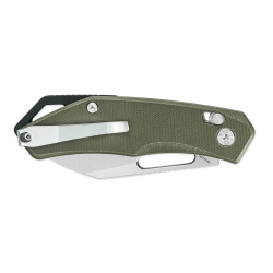 Нож складной SRM 261M-GP2 Cub Beadblast (140Cr Laminated, Green G10)