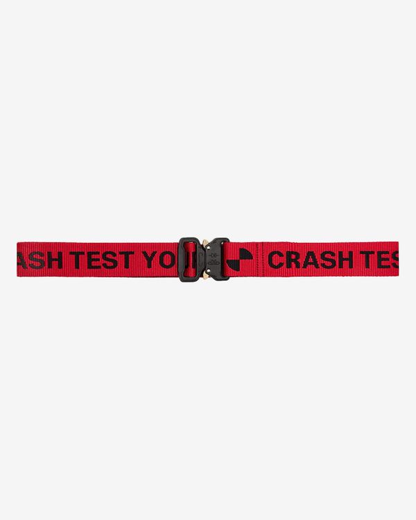 Ремень Crash Test красный