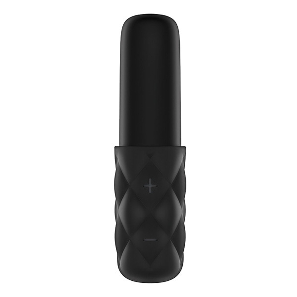 Чёрно-золотистая вибропуля 11см Satisfyer Lovely Honey