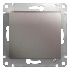 Переключатель проходной одноклавишный Systeme Electric Glossa Платина GSL001261