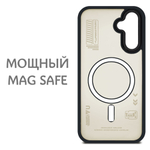 Дизайнерский чехол из мягкого пластика для SAMSUNG A36 / A56 с MagSafe и усиленной защитой камеры