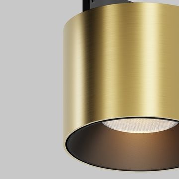 Трековый магнитный светильник LED 5W 3000К 24V TR188-1-5W3K-M-BBS чёрный/латунь Alfa S Levity Maytoni