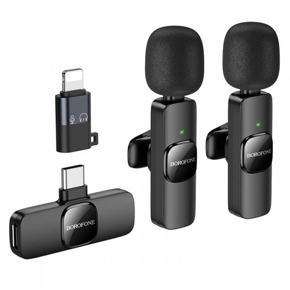 Петличный микрофон для Lightning/Type-C Borofone BFK15