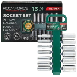Головки, набор 13пр., 1/2''(6гр.) RockFORCE RF-4137 MSA