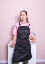 Фартук повара черный "Кросс"