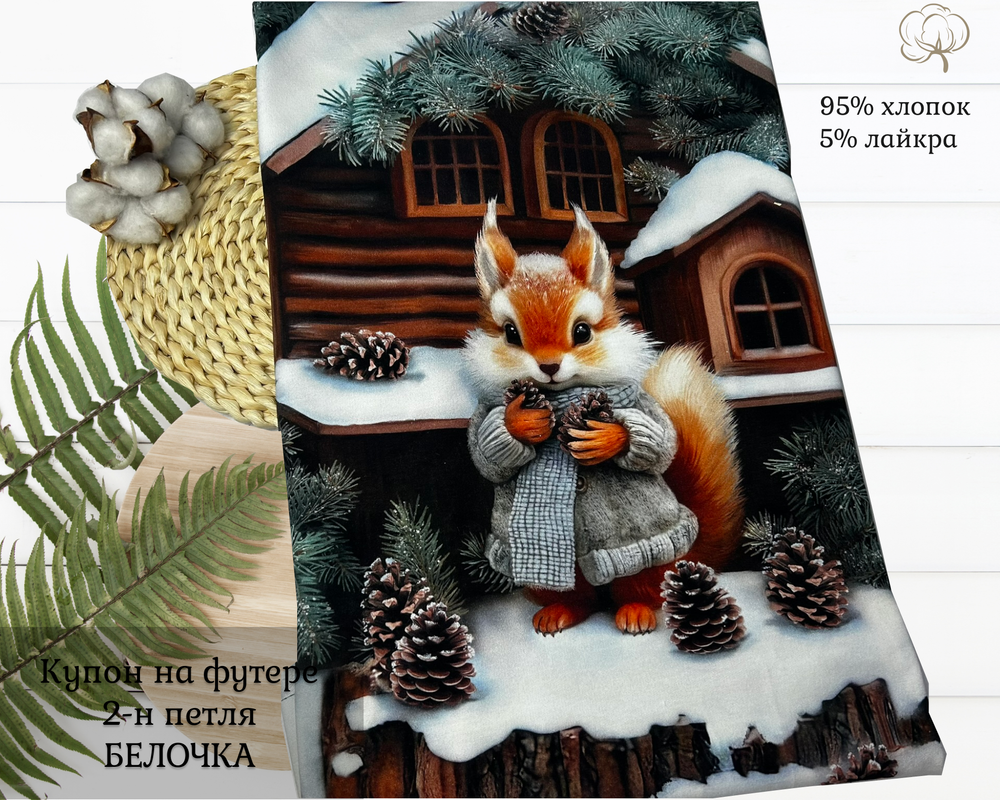 Футер белка купон 70-см+-5см