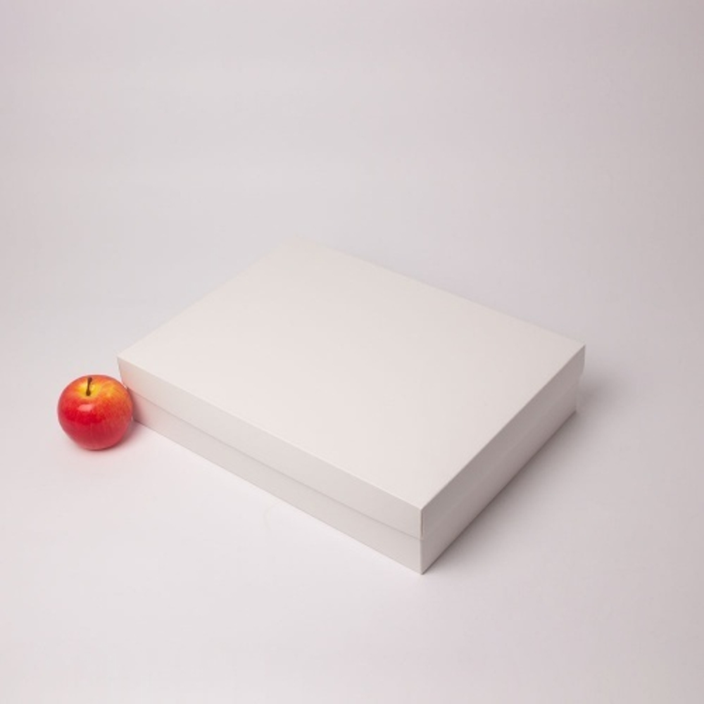 Коробка крышка-дно 40x9x30, белый, картон