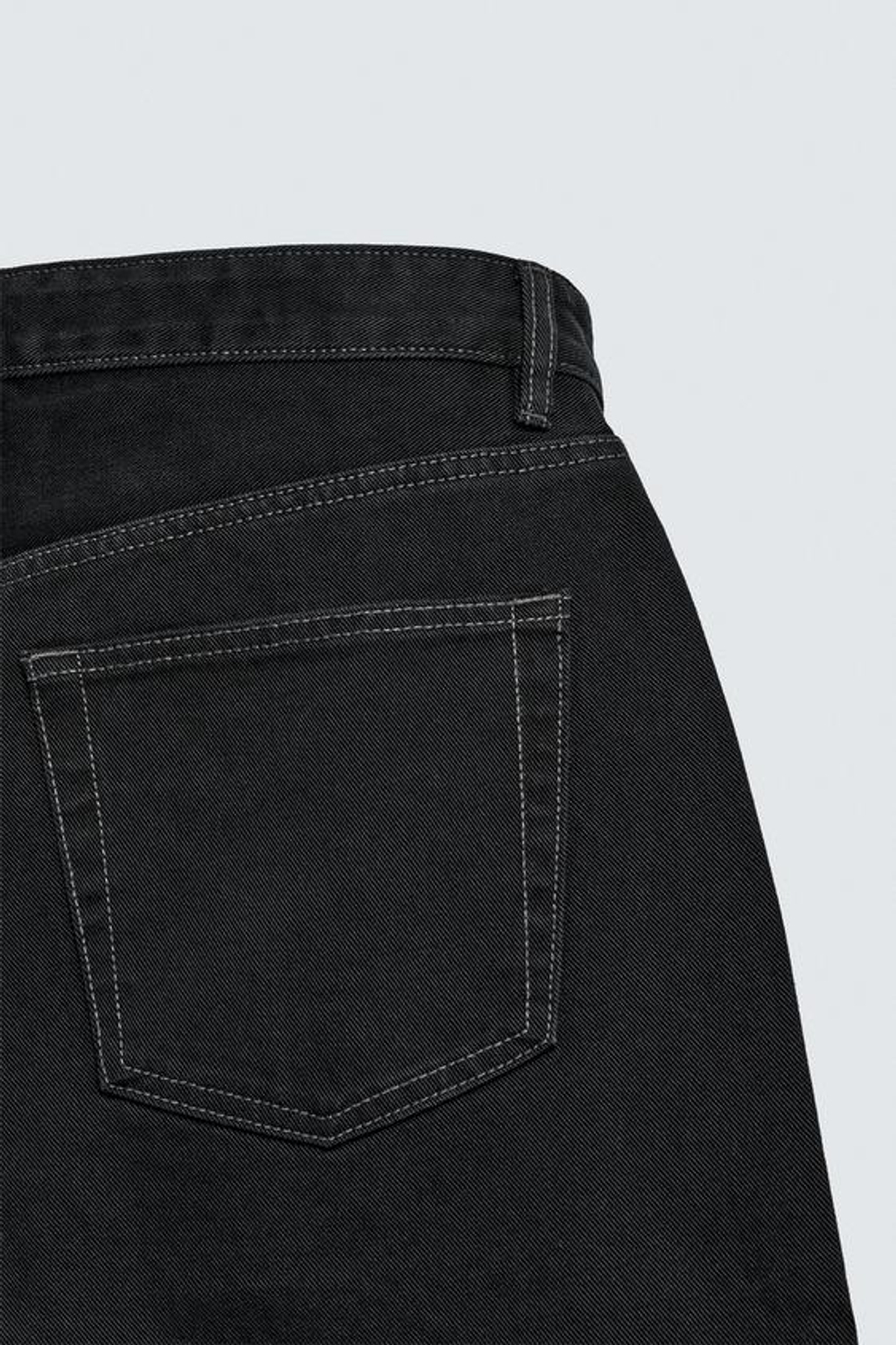 ZARA ДЖИНСЫ СВОБОДНОГО КРОЯ, ТЕМНЫЙ АНТРАЦИТ