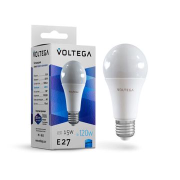 Светодиодная лампа Simple A60 15W 4000K E27 (7157) VG2-A60E27cold15W Voltega