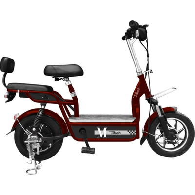 Электро мопед GreenCamel Тайфун 350 (48V 12Ah 350W) красный