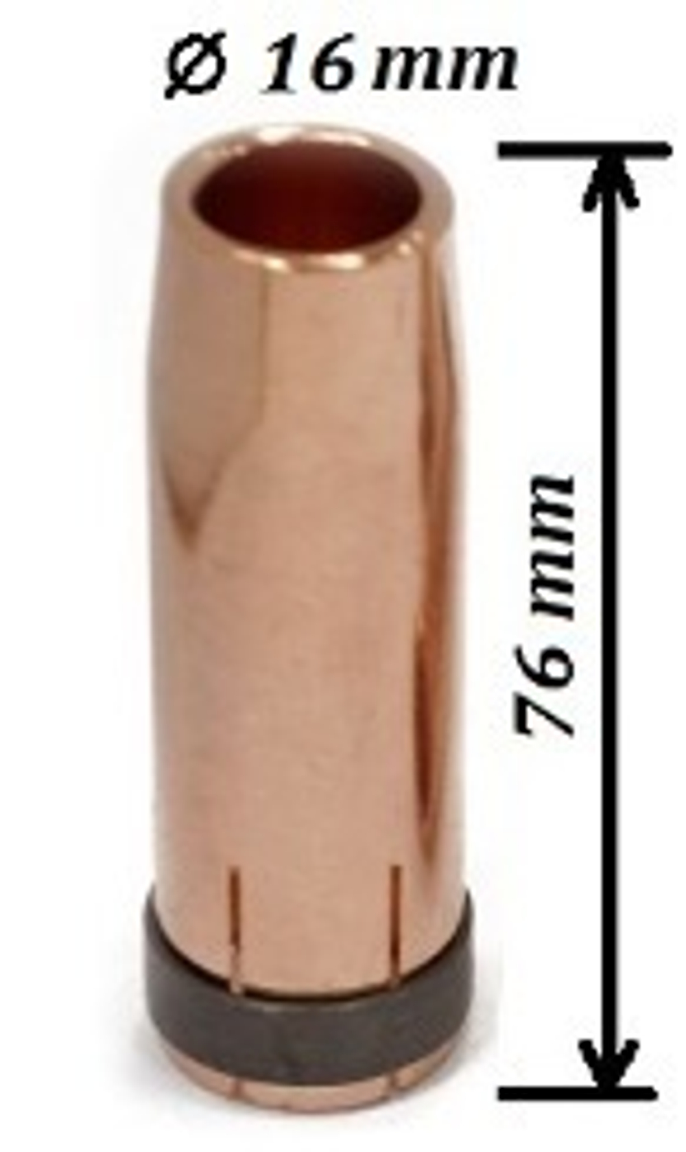 Сопло медное MP501D/401D/26KD d=16mm, конич.