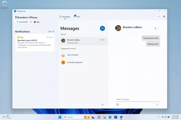 В Windows 11 появилась поддержка iMessage