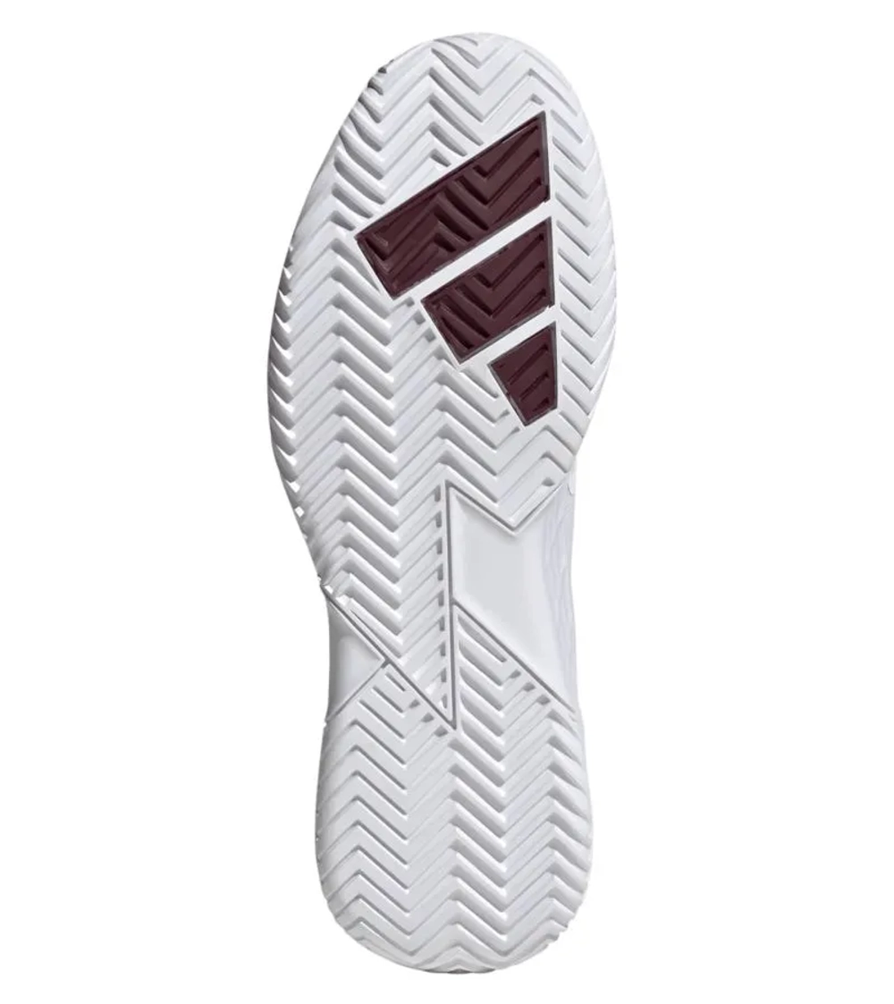 Теннисные кроссовки Adidas Defiant Speed 2 M - cloud white/tech grey metallic/maroon