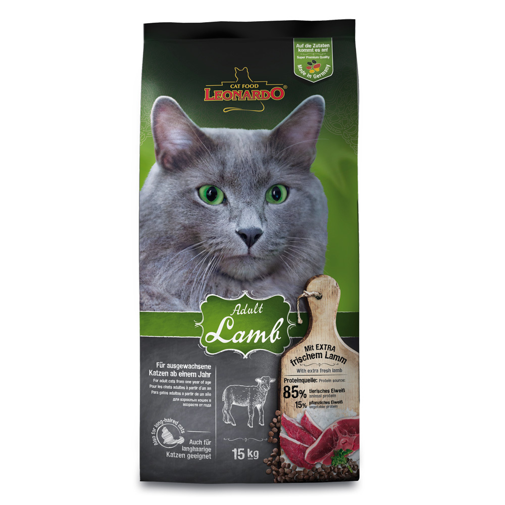 LEONARDO Adult Lamb/Леонардо Эдалт Ягнёнок Сухой корм для взрослых кошек с мясом ягненка РАЗВЕС