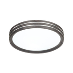 7604/DL PALE SN 176 Светильник пластик/белый/венге/хром LED 48Вт 4000К D390 IP43 TROSTO