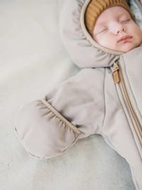 Комбинезон демисезонный с закрытой ножкой "Какао" 0+