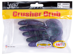 Твистеры съедобные LJ Pro Series CRUSHER GRUB 3,9in (9,9 см), цв. T52, 5 шт.