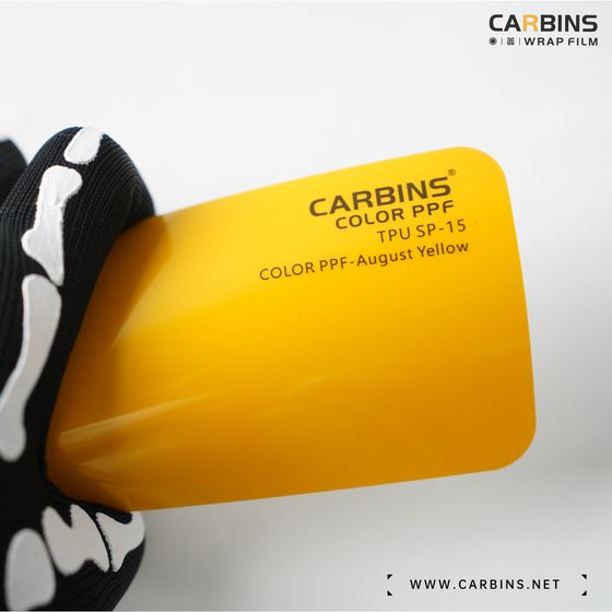 Веер образцов полиуретановой цветной пленки Carbins Color PPF