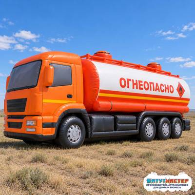 Надувной автомобиль «Бензовоз Топливный рейс», 8×2,5×3 м