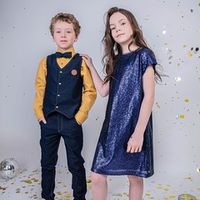 Платье с пайетками "Сапфир"