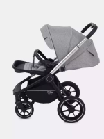 Коляска детская MOWBaby "ZOOM"PU (2в1) RA086 Silver Beige