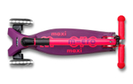 Самокат Maxi Micro Deluxe LED складной, неоновый розовый