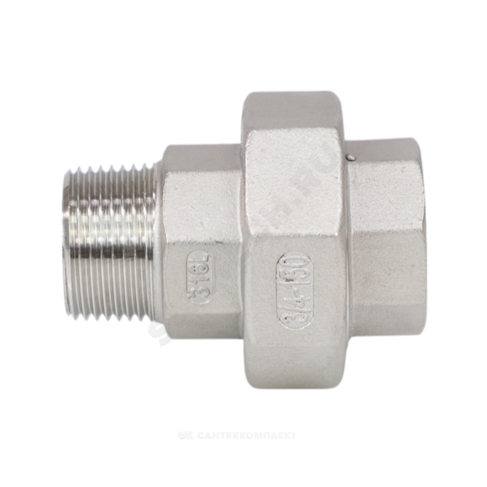 Соединитель американка сталь нерж Ду 32 (1 1/4") ВР/НР Benarmo