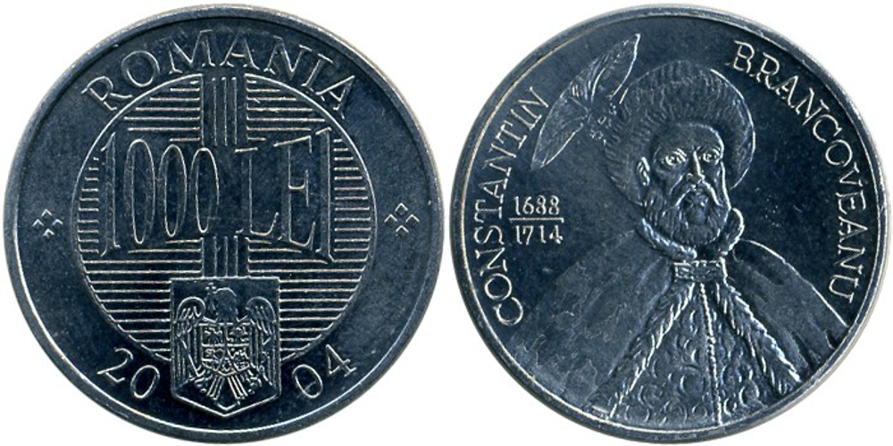 Румыния 1000 леев, 2000 - 2005 Константин Брынковяну XFX