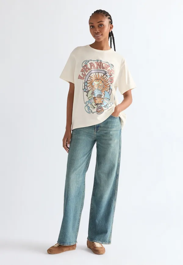 Футболка женская WRANGLER GIRLFRIEND TEE WORN WHITE