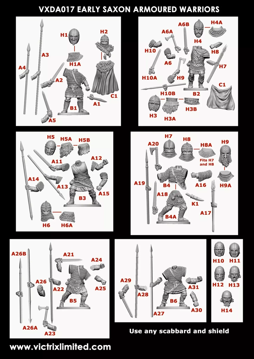 VXDA017 Early Saxon Armoured Warriors
