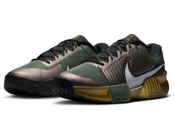 Мужские кроссовки теннисные Nike Zoom GP Challenge Pro Clay Premium - camo green/metallic gold/black/pure platinum