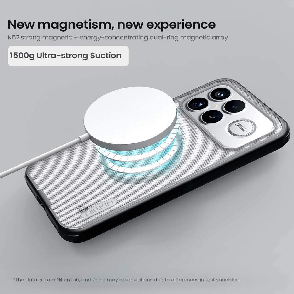 Чехол тонированный c MagSafe для Xiaomi Poco F8 Ultra и Redmi K90 Pro Max, серия Super Frosted Shield Pro Magnetic (Clear version) от Nillkin
