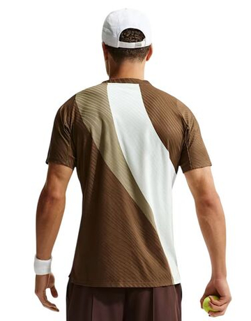 Мужская теннисная футболка Nike Court Slam Dri-FIT ADV - sail/dark hazel/white