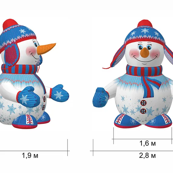 Новогодняя фигура Снеговик Стандарт 2.0