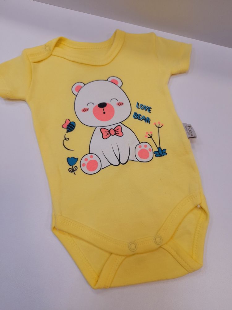 Боди Love Bear (р-р 62-80) желтый Боди Love Bear (р-р 62-80) желтый