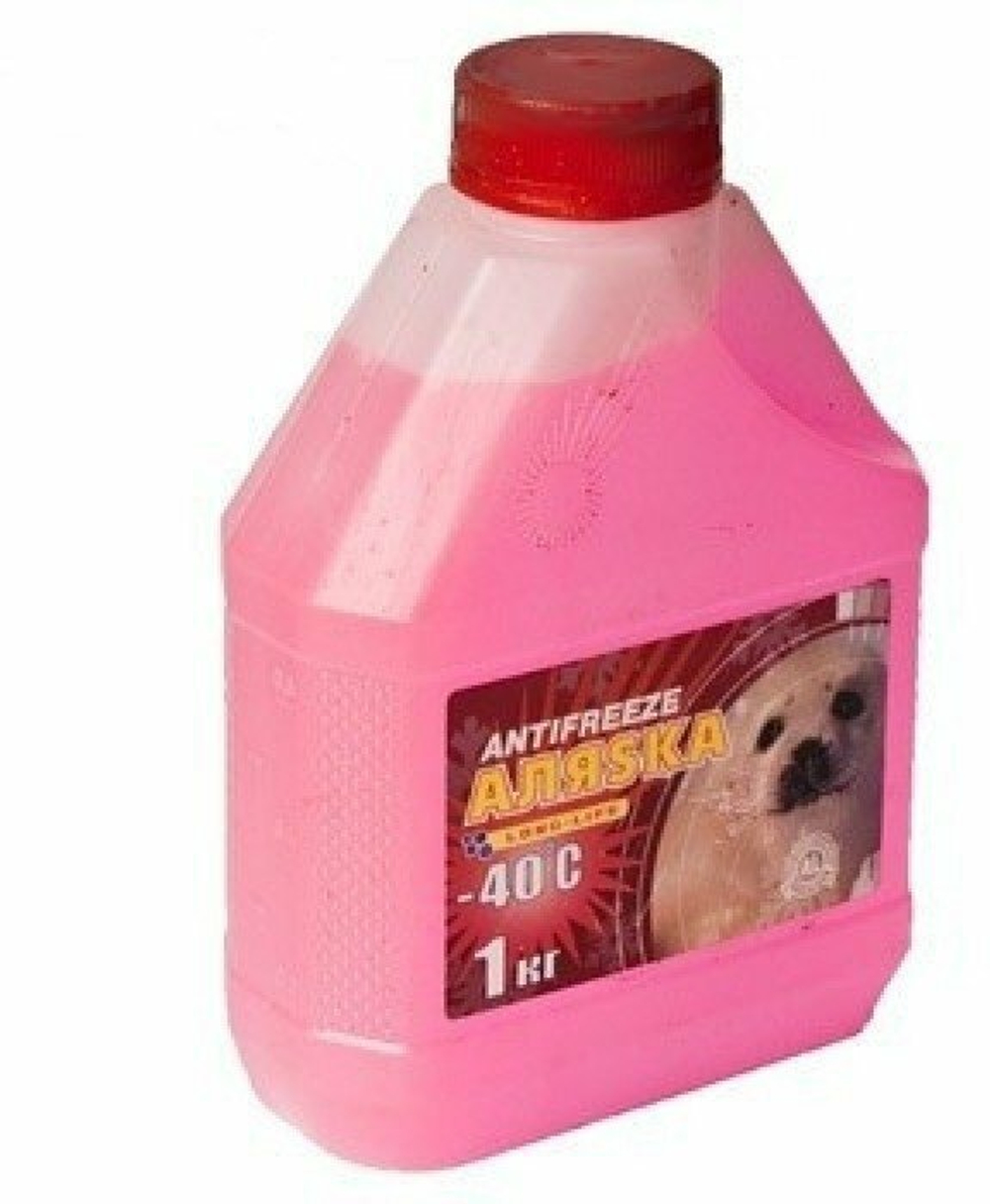 Антифриз Аляска 40 G11 готовый -40C красный 1 кг 5524