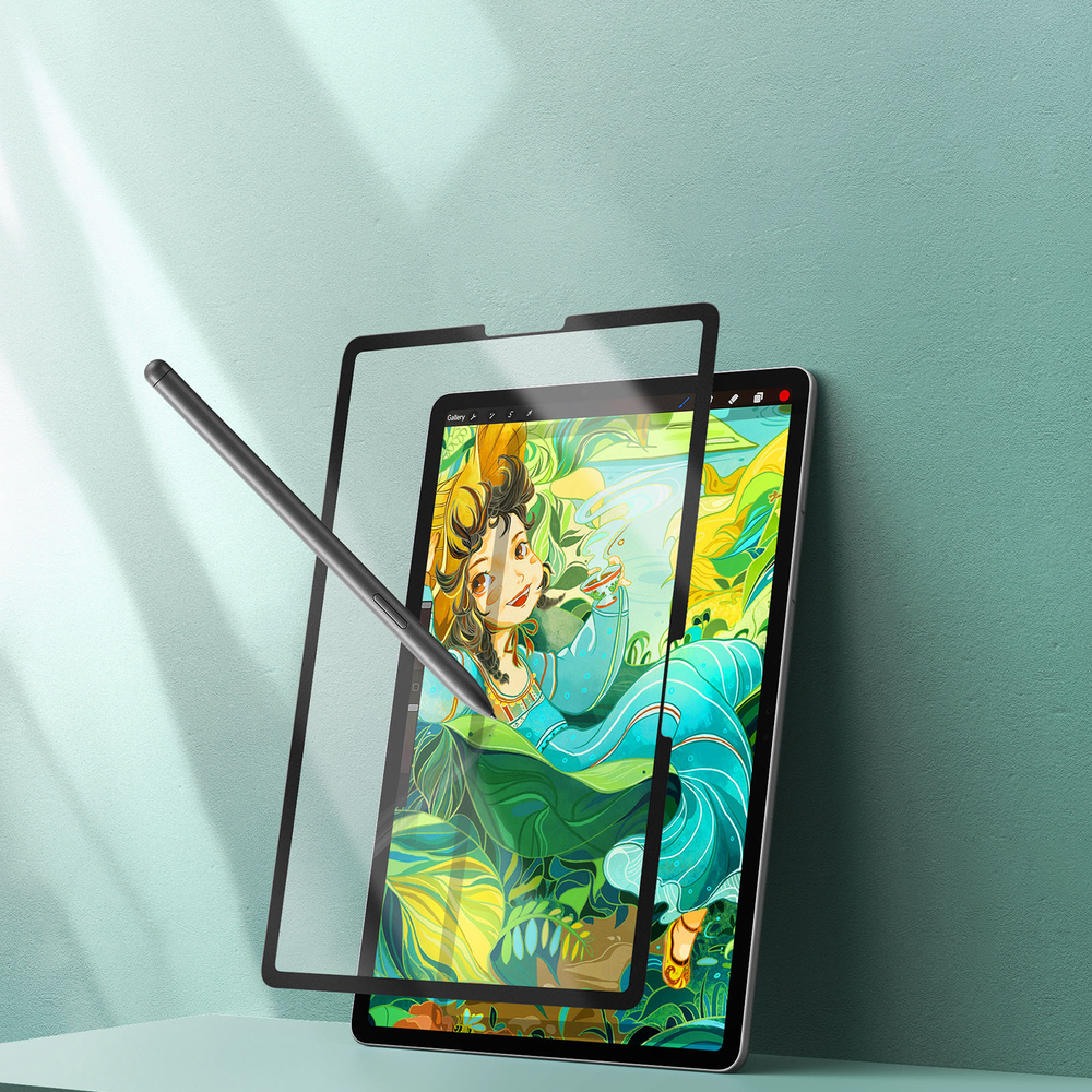 Защитная пленка с бумажной текстурой для планшета Samsung Tab S10 FE, Tab S9, Tab S9 FE, Tab S8, Tab S7 от от Dux Ducis, серия Naad Series Paper